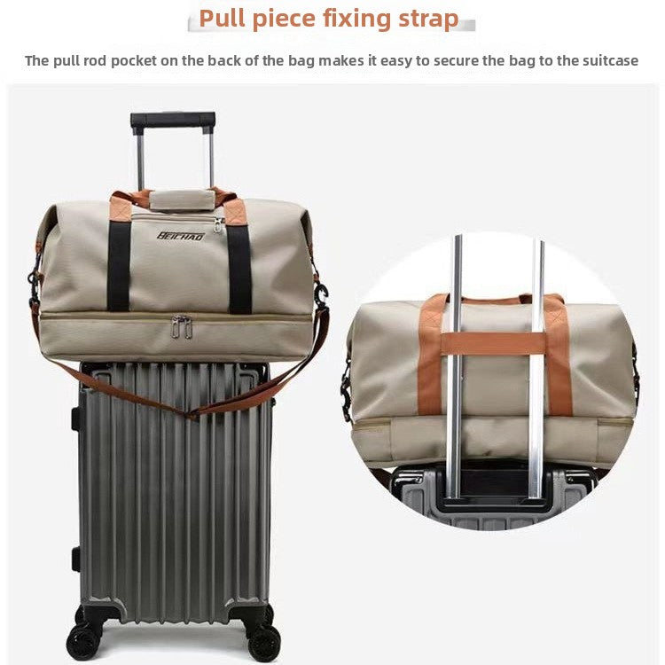 Travel Bag Large Capacity Wet-Dry Compartment