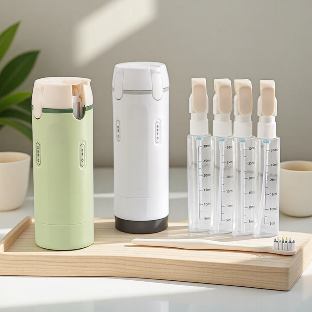Travel dispensing bottle