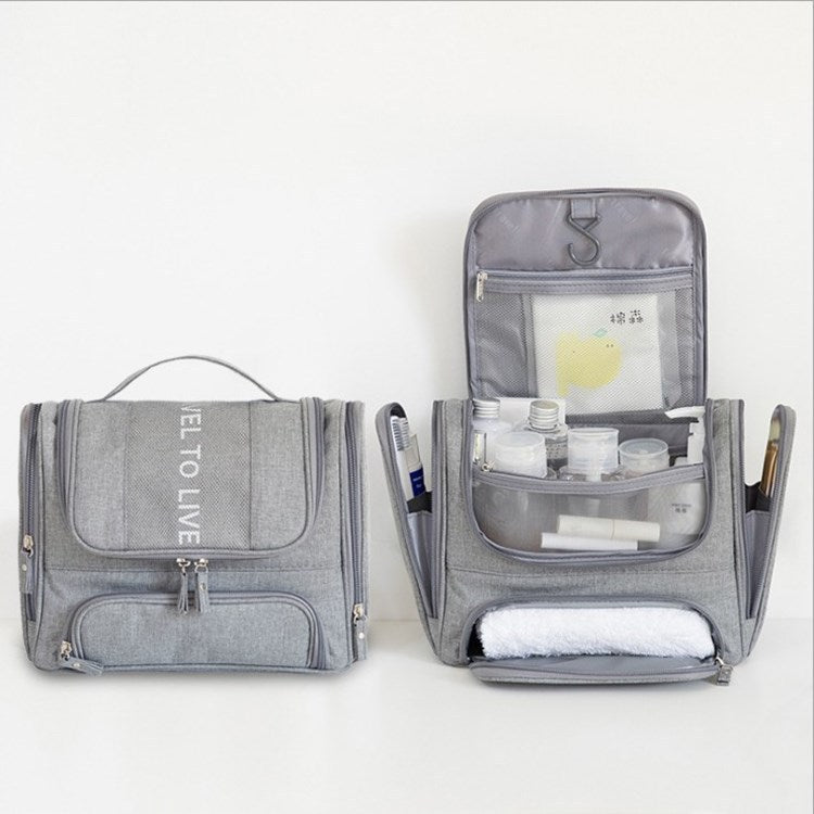 Travel double-sized toiletry bag