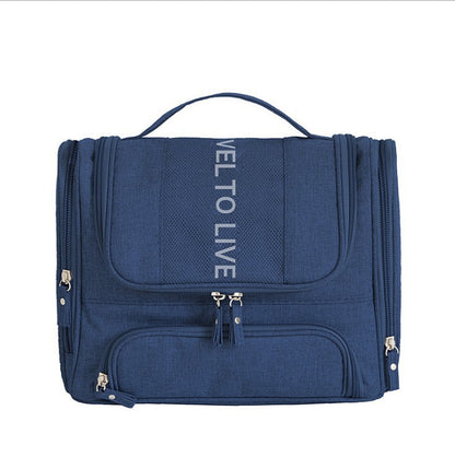 Travel double-sized toiletry bag