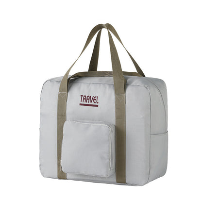 Travel Folding Storage Handbag Trolley Case Hanging Bag Expansion Bag Waterproof Certificate Bag Travel Handbag Travel Handbag