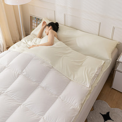 Travel-friendly sleeping bag and portable bed sheet