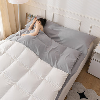 Travel-friendly sleeping bag and portable bed sheet