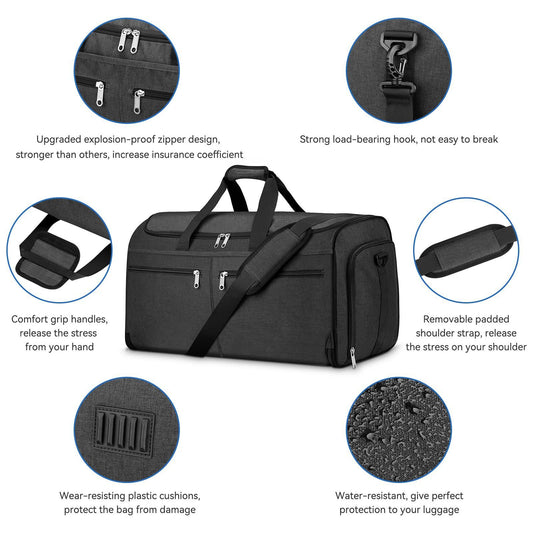 Travel Garment Bag with Shoe Compartment