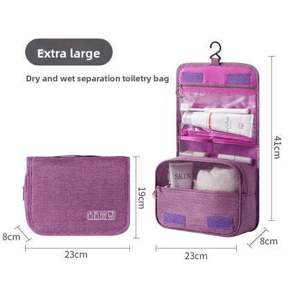 Travel Hanging Toiletry Bag with Dry Wet Separation