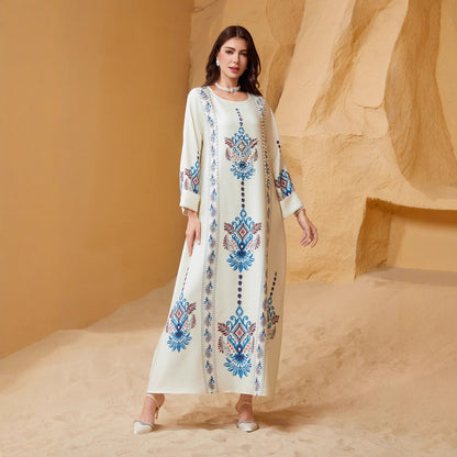 Travel Print Robe Dress
