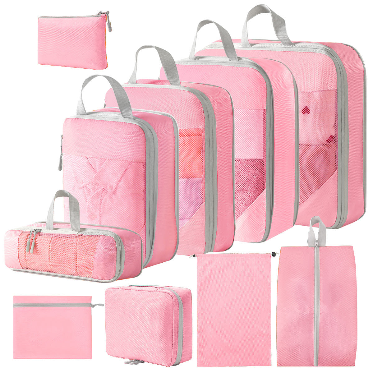 Travel Storage Bag Compressed Ten-piece Suit Digital Toiletry Cosmetics Storage Bag Clothes Shoes Luggage Travel Bag