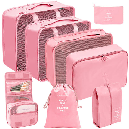 Travel Storage Bag Set for Toiletries Cosmetics and Digital Accessories