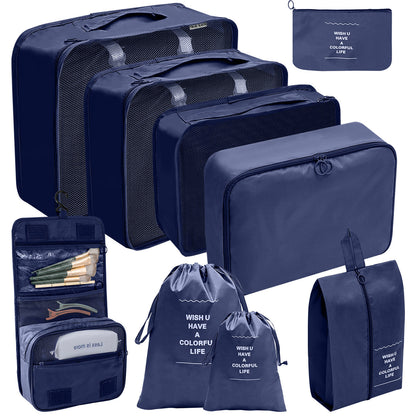 Travel Storage Bag Set for Toiletries Cosmetics and Digital Accessories