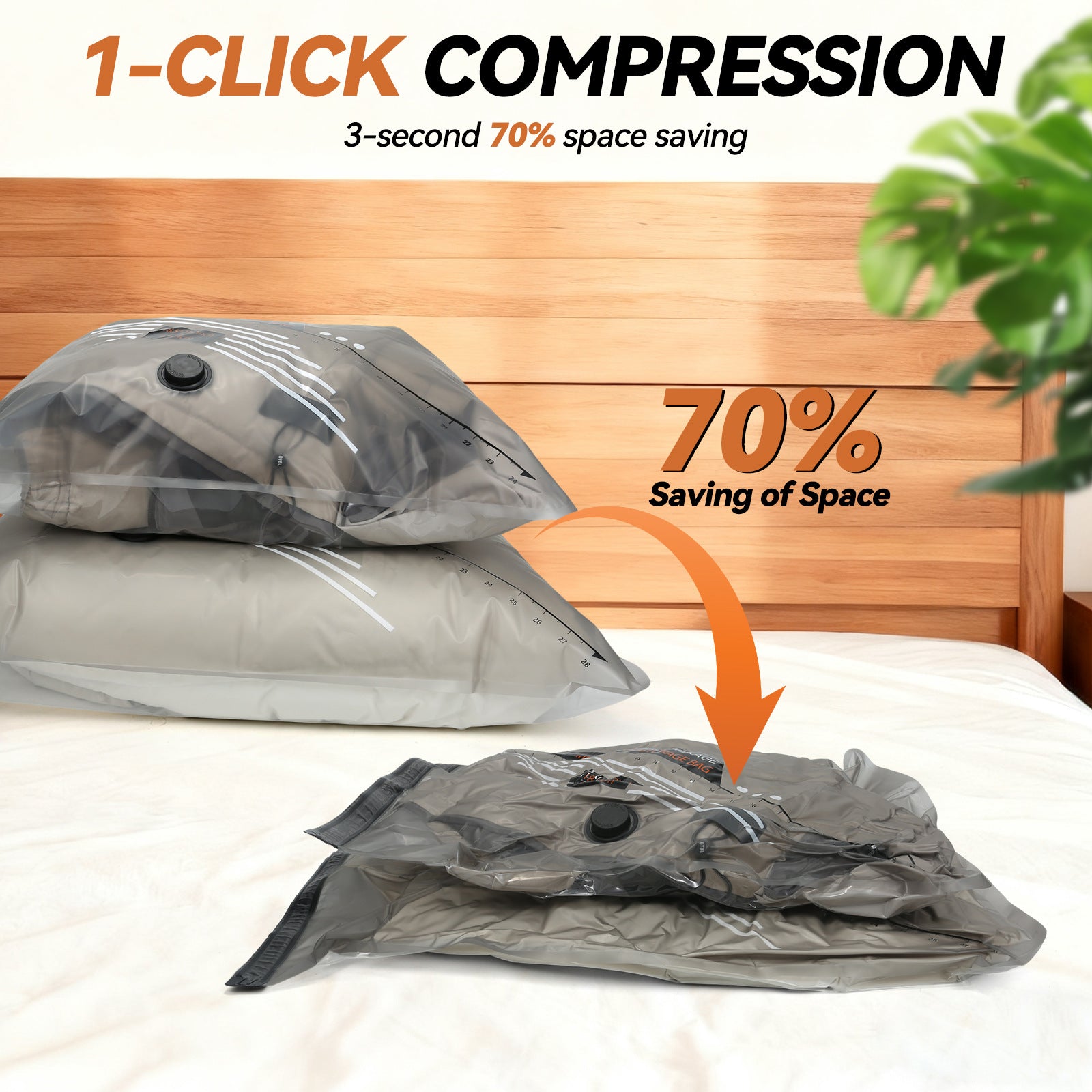 Travel Vacuum Compression Storage Bags