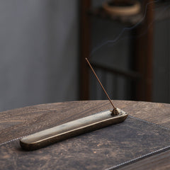 Vintage Yunshan Incense Holder Red Brown