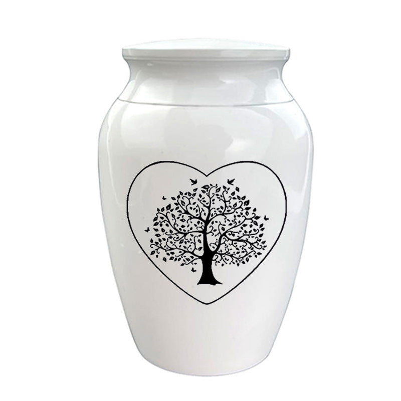 Tree of Life Cremation Urn Sealed Memorial Jar