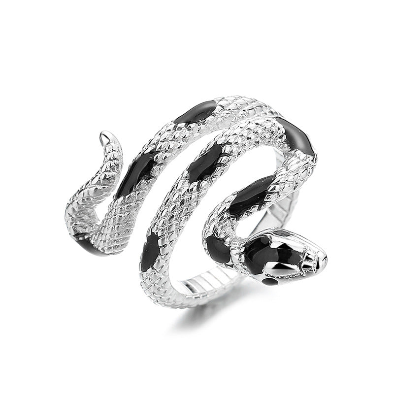Trendy Adjustable Snake Design Copper Ring