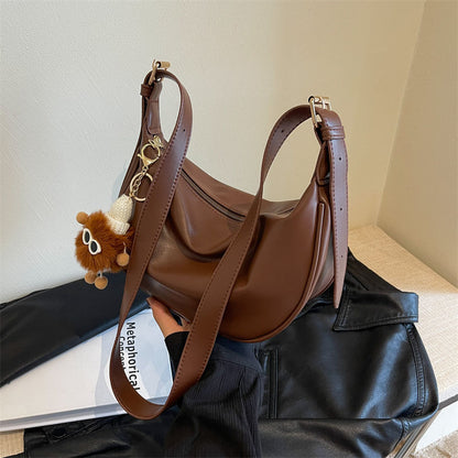 Trendy Contrast Color PU Women's Shoulder Bag