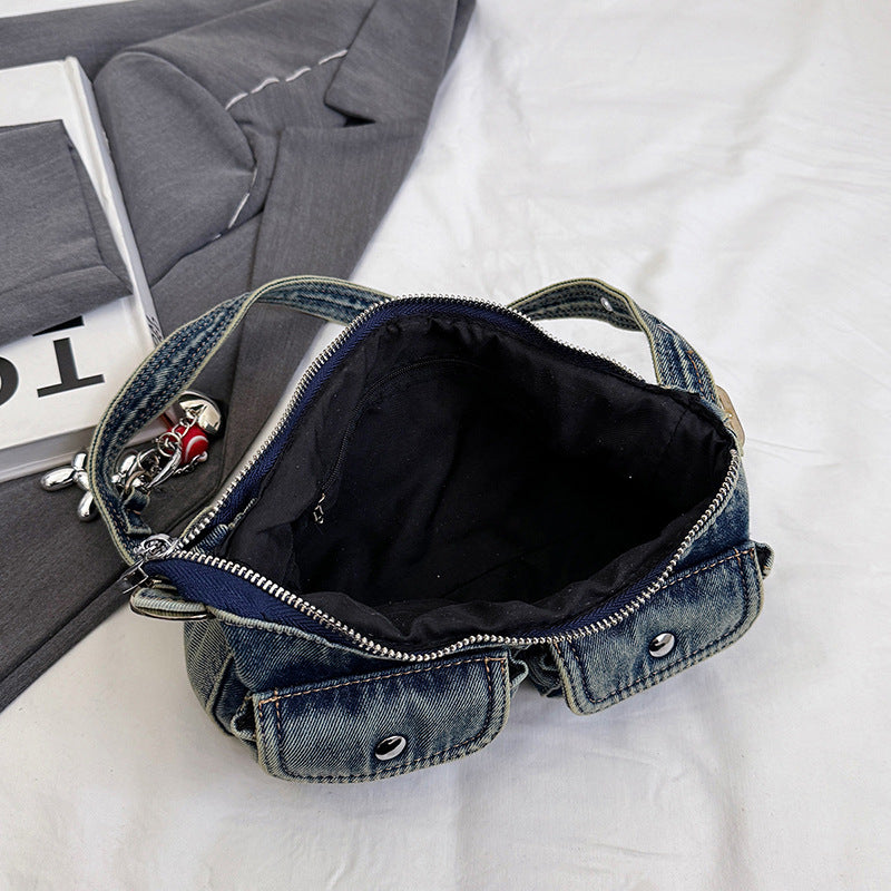 Trendy Denim Shoulder Bag