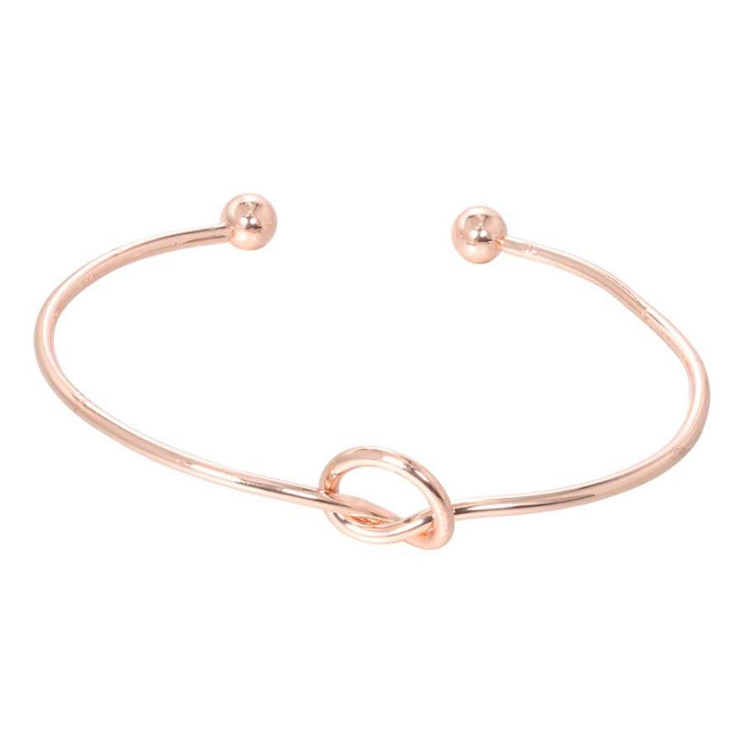 Trendy Heart Knotted Open Bracelet