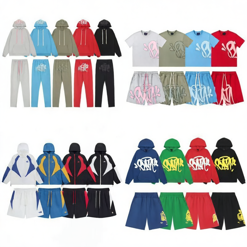 Trendy hooded sweatshirt casual skinny pants for men