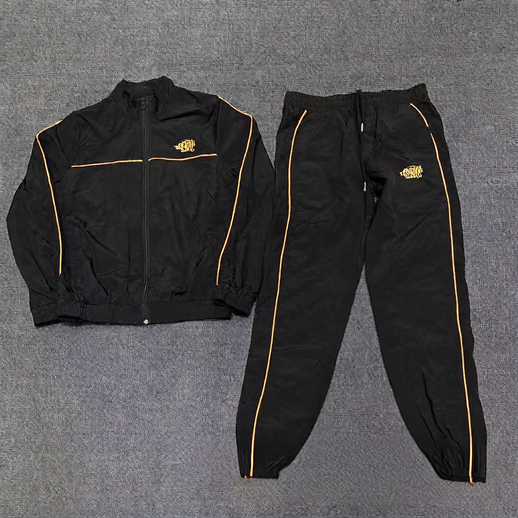 Trendy hooded sweatshirt casual skinny pants for men