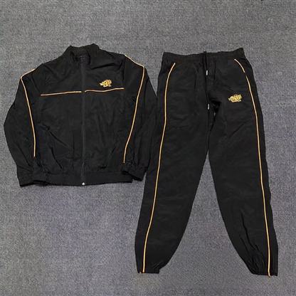 Trendy hooded sweatshirt casual skinny pants for men