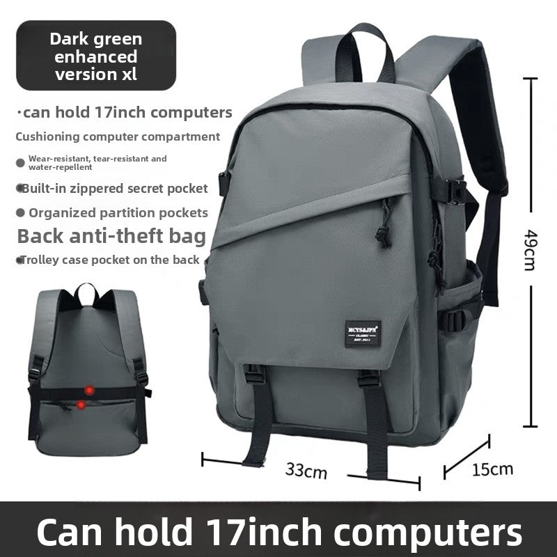 Trendy Large-Capacity School Backpack