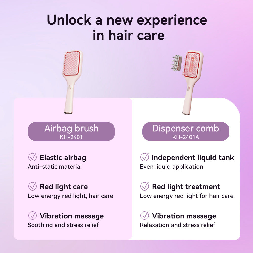 Trendy Popular Massage Comb Vibrating Soothing Massager Corporate Employee Welfare Gift Portable Airbag Comb