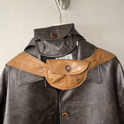 Trendy retro-inspired, versatile, adjustable waist bag