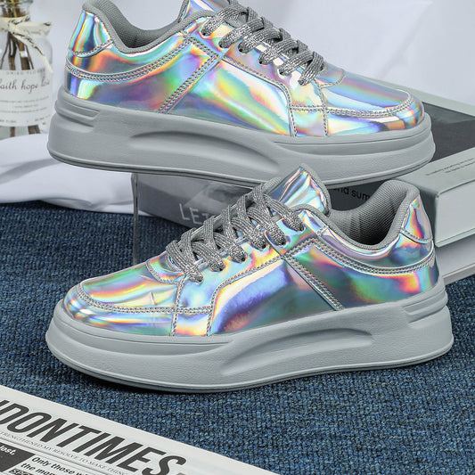 Trendy Sequins Thick Sole Sneakers