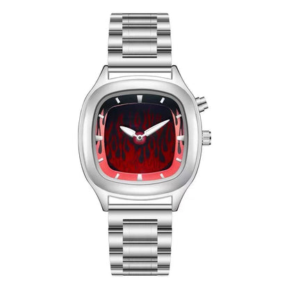 Trendy Square Dial Dynamic Hand Watch