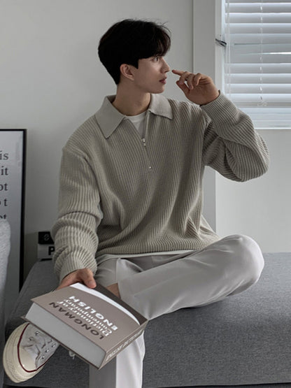 Trendyy Zipper Knitwear Men's