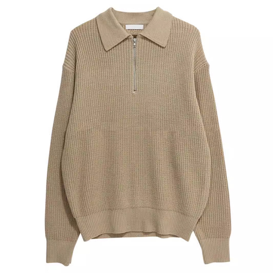 Trendyy Zipper Knitwear Men's