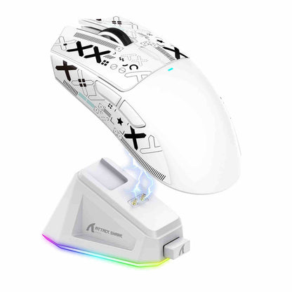 Tri-mode Bluetooth wireless mouse with charging dock