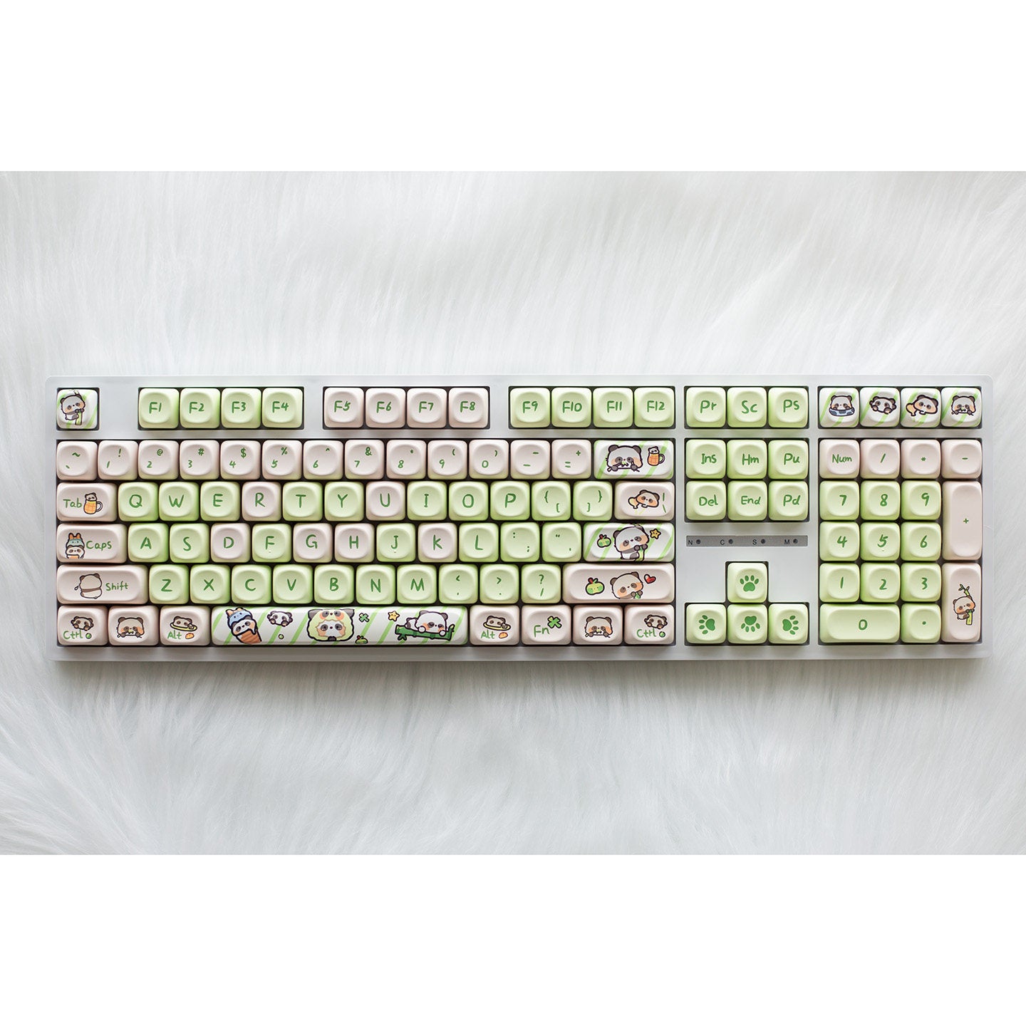 Tri-mode wired, wireless, and Bluetooth silent keyboard with high aesthetic appeal