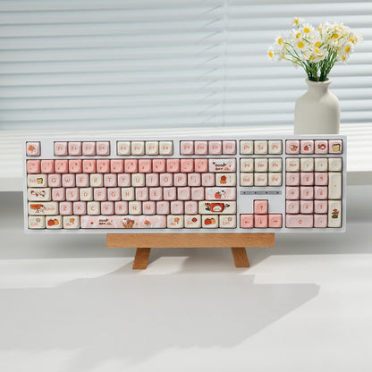 Tri-mode wired, wireless, and Bluetooth silent keyboard with sleek design