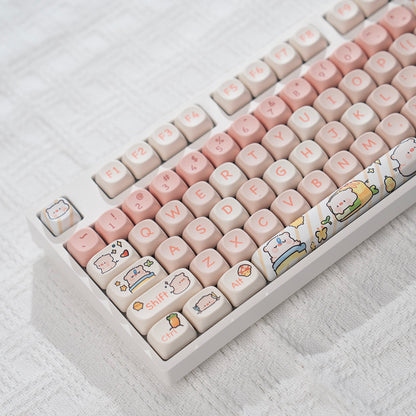 Tri-mode wired, wireless, and Bluetooth silent keyboard with sleek design