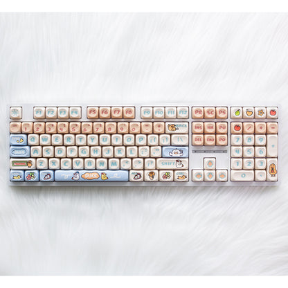 Tri-mode wired, wireless, and Bluetooth silent keyboard with sleek design