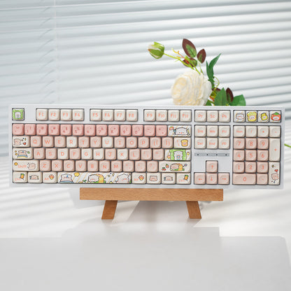 Tri-mode wired, wireless, and Bluetooth silent keyboard with sleek design