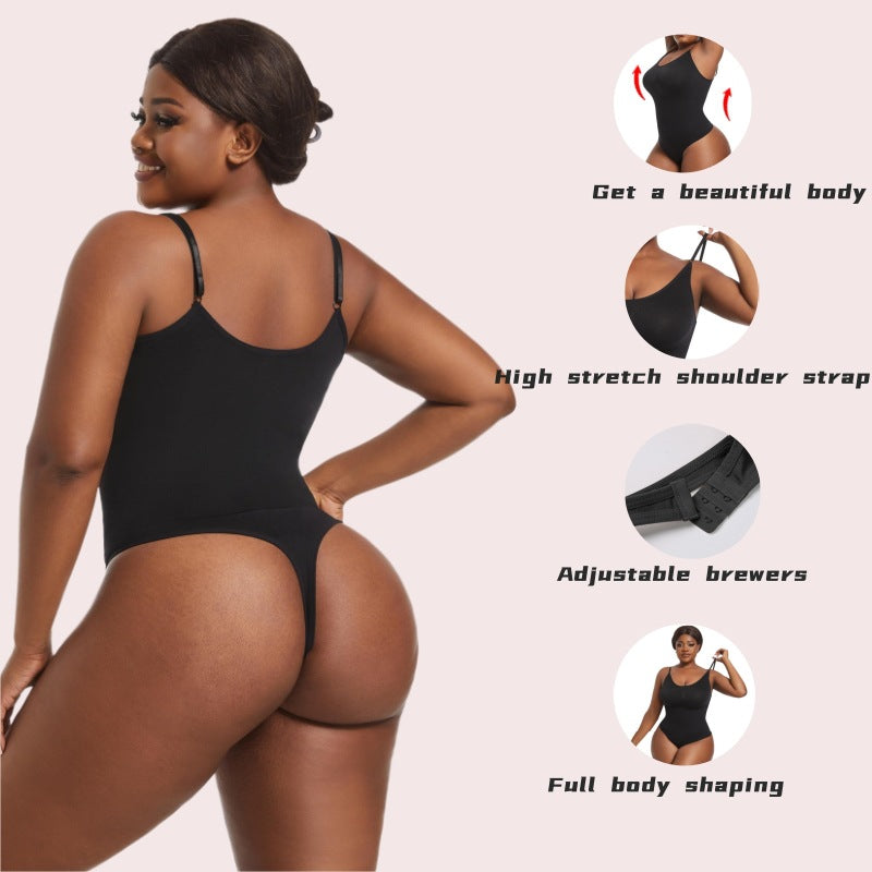 triangle jumpsuit thong tights