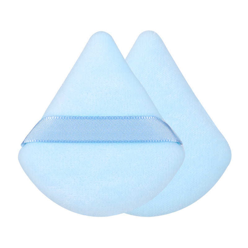 Triangular and Round Velvet Powder Puff