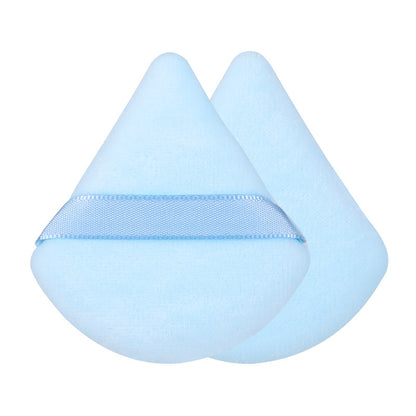 Triangular and Round Velvet Powder Puff