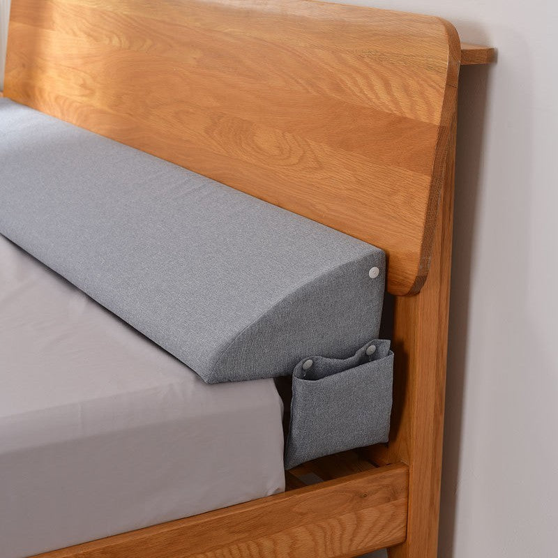Triangular Bed Pillow with Side Pockets