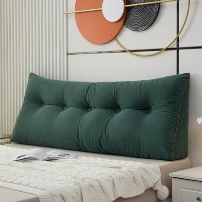 Triangular bedside cushion