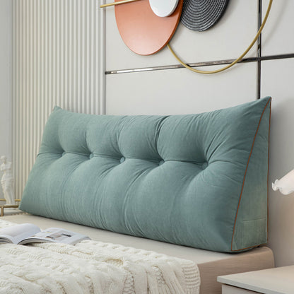 Triangular bedside cushion