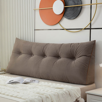 Triangular bedside cushion