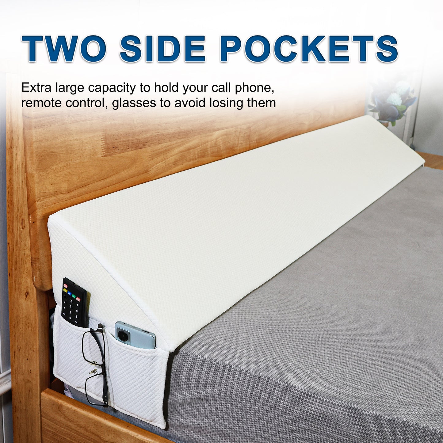 Triangular Bedside Gap Filler Pillow