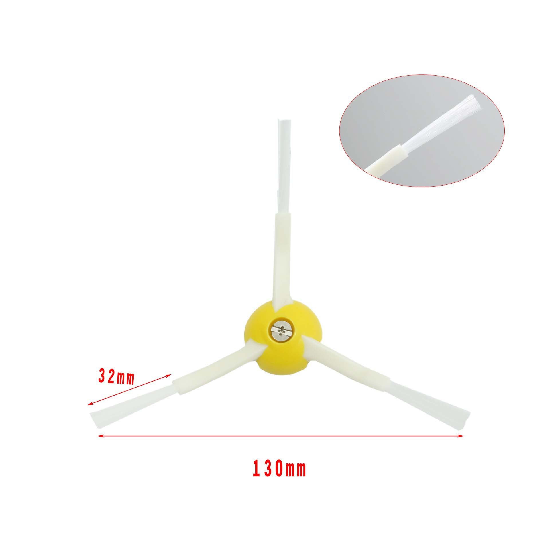 Triangular edge brush