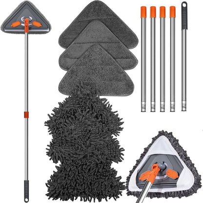 Triangular flat mop
