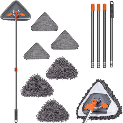 Triangular flat mop