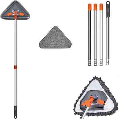 Triangular flat mop