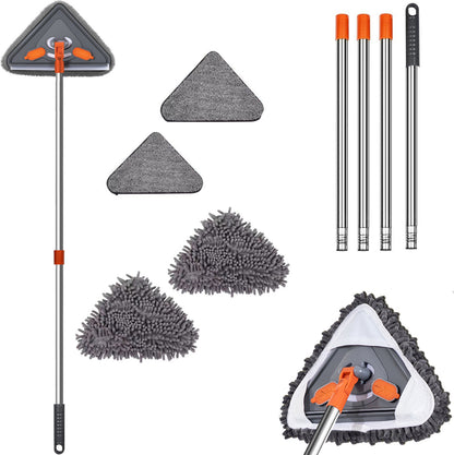 Triangular flat mop
