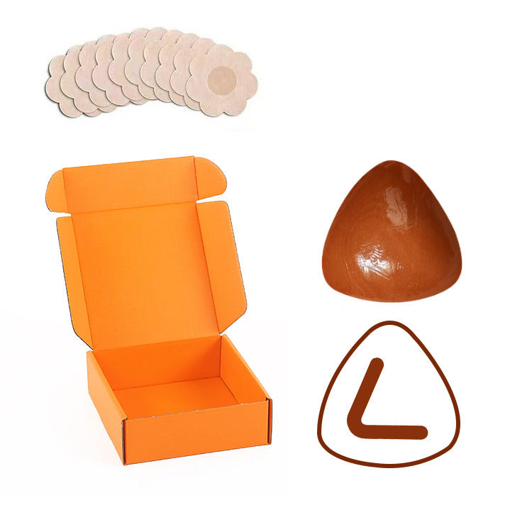 Triangular Silicone Nipple Pasties Push Up Bra Enhancers